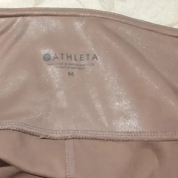 Athleta Shimmering Beige Leggings - Picture 5 of 8